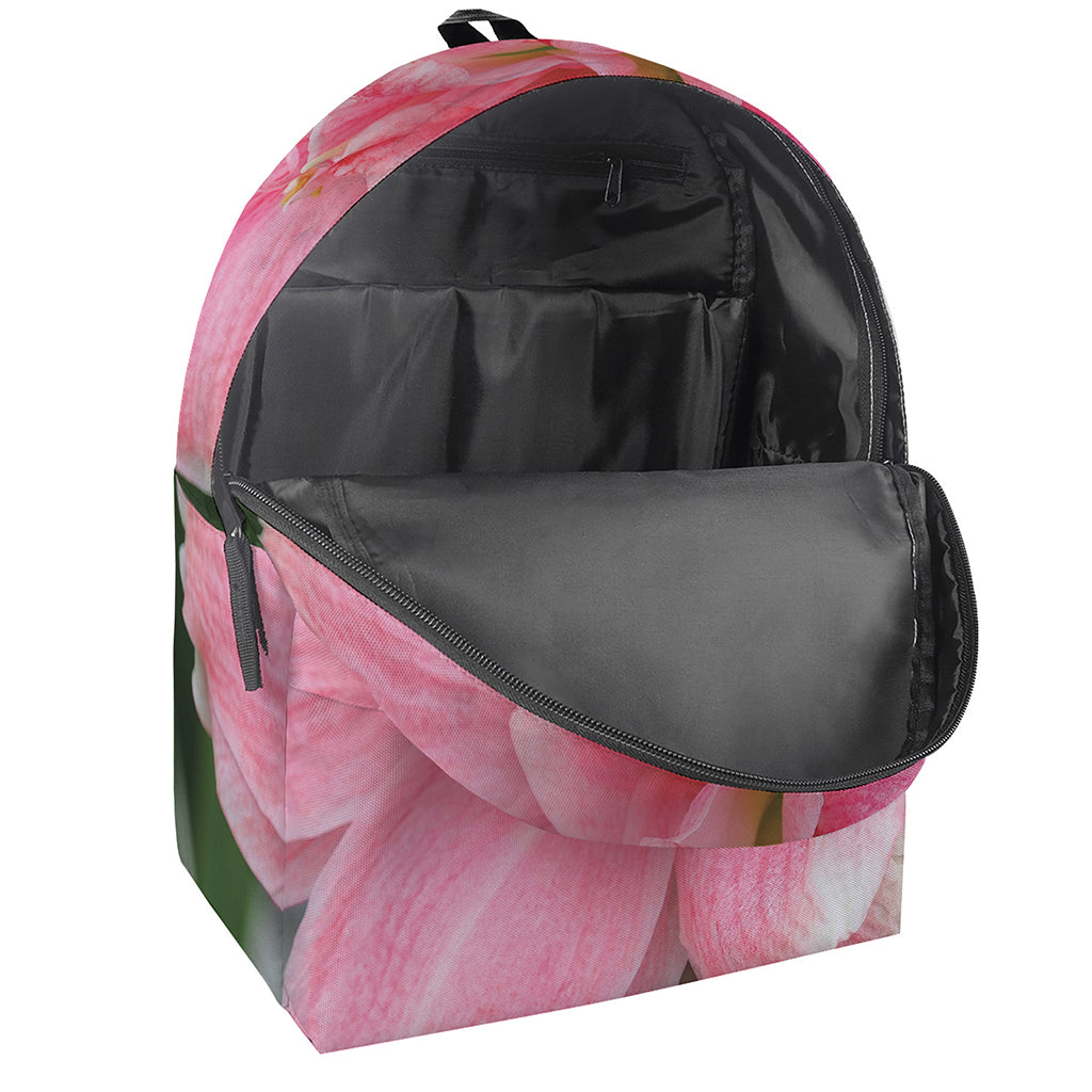 Pink Amaryllis Print Backpack