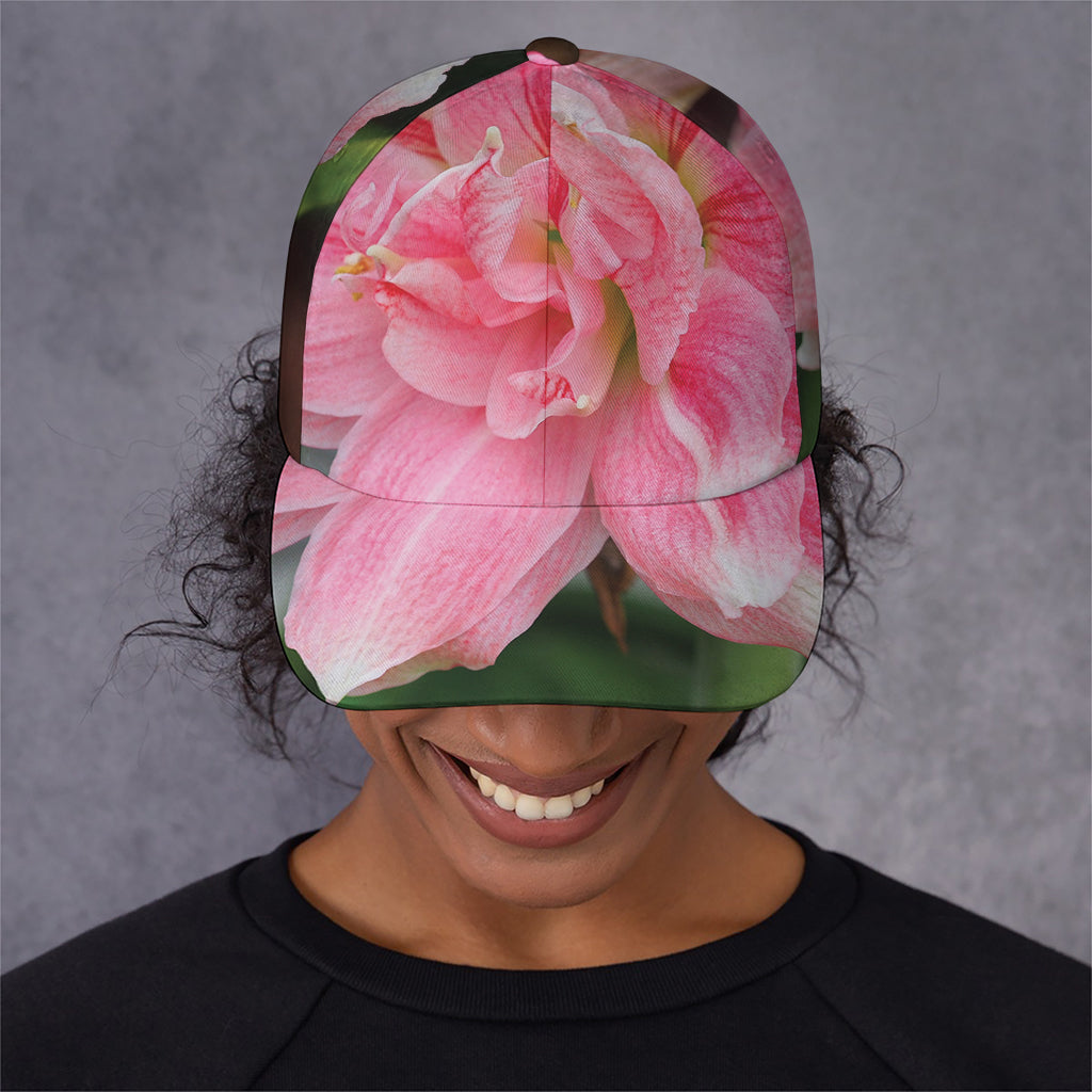 Pink Amaryllis Print Baseball Cap