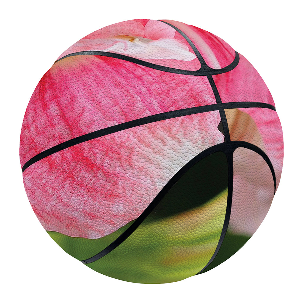Pink Amaryllis Print Basketball