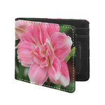 Pink Amaryllis Print Bifold Wallet
