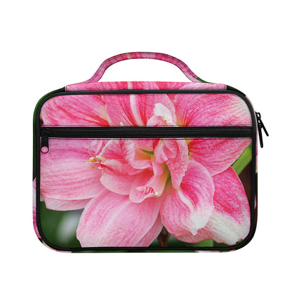 Pink Amaryllis Print Briefcase Bible Bag