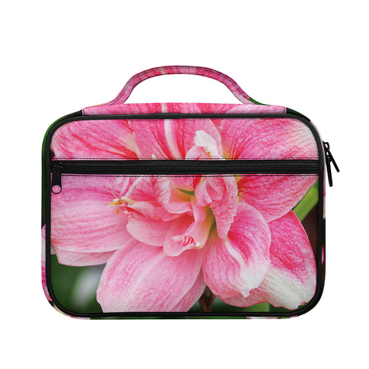 Pink Amaryllis Print Briefcase Bible Bag