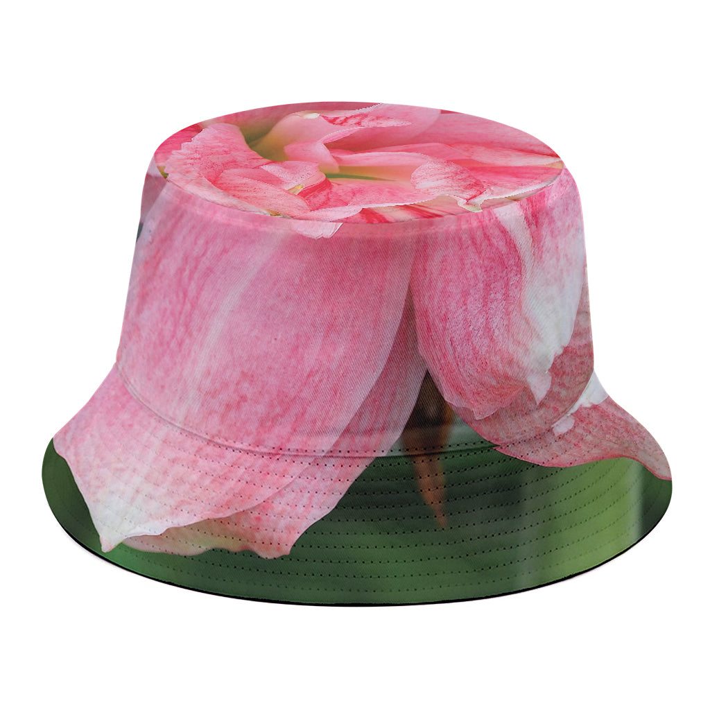 Pink Amaryllis Print Bucket Hat