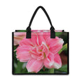 Pink Amaryllis Print Canvas Tote Bag