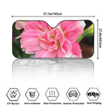 Pink Amaryllis Print Car Windshield Sun Shade