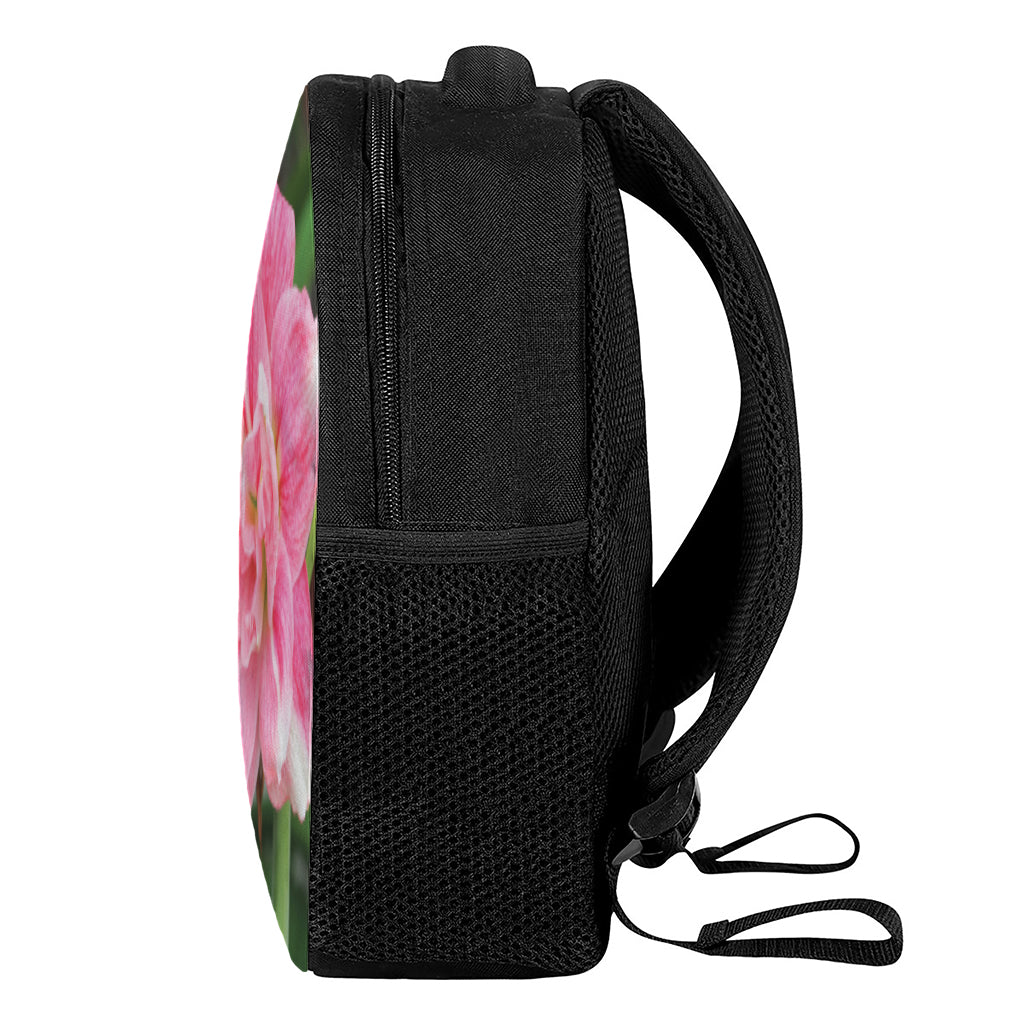 Pink Amaryllis Print Casual Backpack