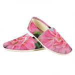 Pink Amaryllis Print Casual Shoes
