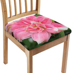 Pink Amaryllis Print Chair Cushion Cover