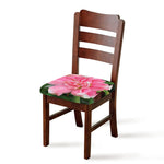 Pink Amaryllis Print Chair Cushion Cover