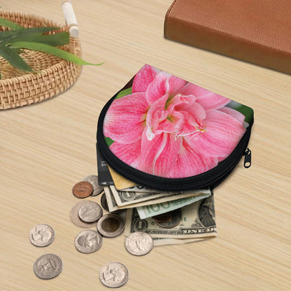 Pink Amaryllis Print Coin Purse