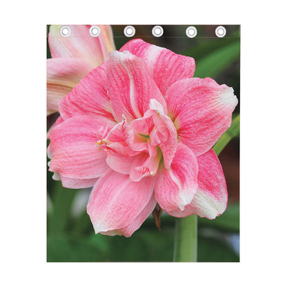 Pink Amaryllis Print Curtain