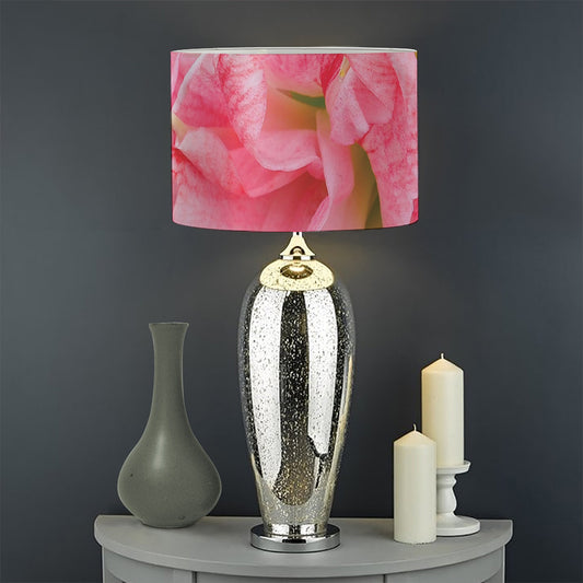 Pink Amaryllis Print Drum Lamp Shade
