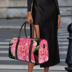Pink Amaryllis Print Duffle Bag
