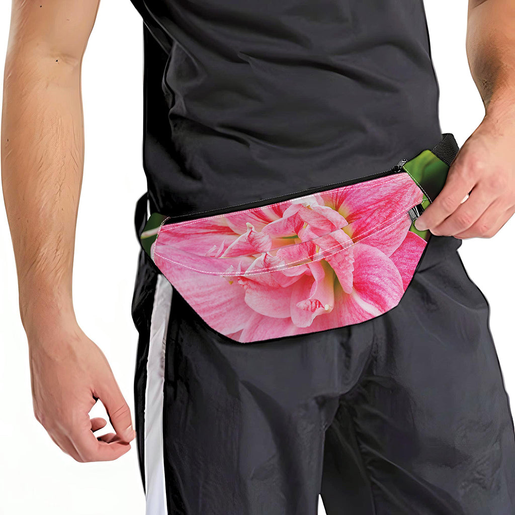 Pink Amaryllis Print Fanny Pack