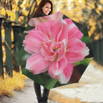 Pink Amaryllis Print Foldable Umbrella