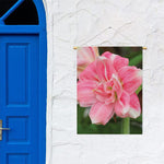 Pink Amaryllis Print Garden Flag