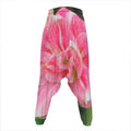 Pink Amaryllis Print Hammer Pants