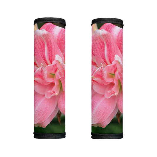 Pink Amaryllis Print Handle Covers