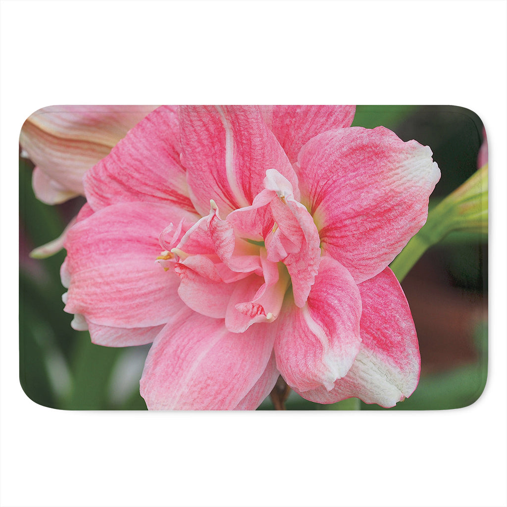 Pink Amaryllis Print Indoor Door Mat