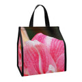 Pink Amaryllis Print Insulated Lunch Tote