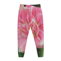 Pink Amaryllis Print Jogger Pants