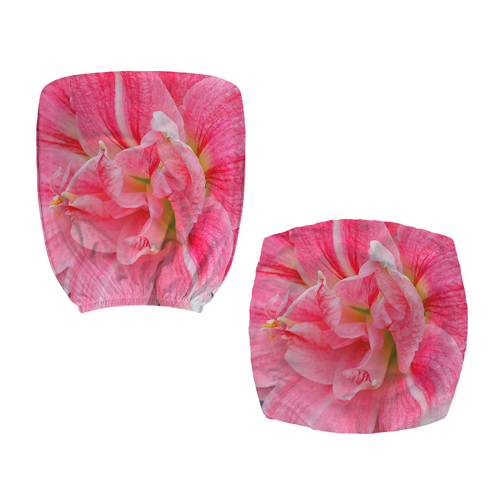 Pink Amaryllis Print Office Chair Cover