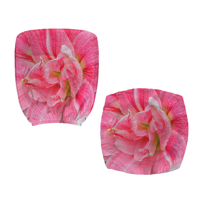 Pink Amaryllis Print Office Chair Cover