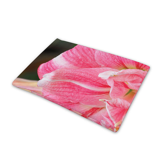 Pink Amaryllis Print Pet Cooling Mat Cover