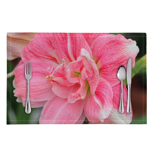 Pink Amaryllis Print Placemat