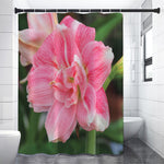 Pink Amaryllis Print Premium Shower Curtain