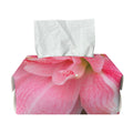 Pink Amaryllis Print Rectangle Tissue Box Cover