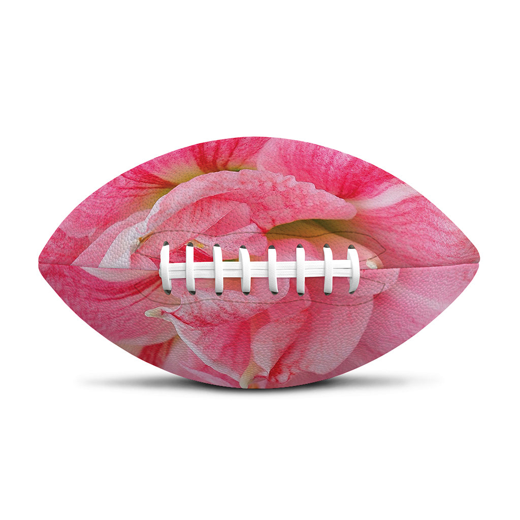 Pink Amaryllis Print Rugby Ball