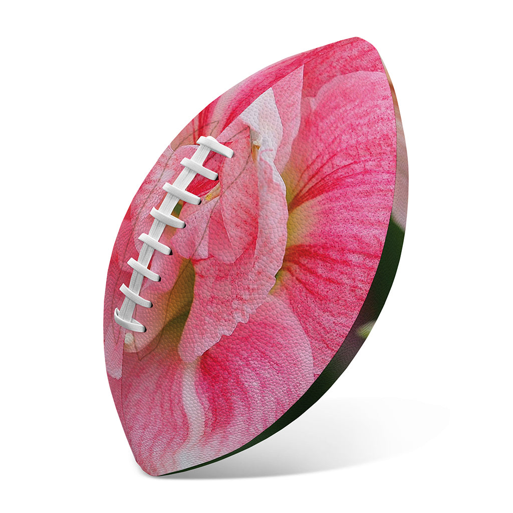 Pink Amaryllis Print Rugby Ball