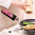 Pink Amaryllis Print Skillet Handle Cover