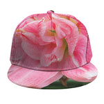 Pink Amaryllis Print Snapback Cap