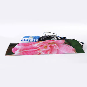 Pink Amaryllis Print Sports Towel