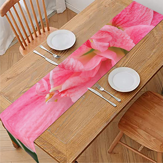 Pink Amaryllis Print Table Runner