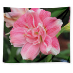 Pink Amaryllis Print Tapestry