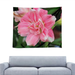 Pink Amaryllis Print Tapestry