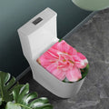 Pink Amaryllis Print Toilet Lid Cover