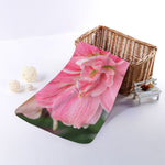 Pink Amaryllis Print Towel