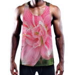 Pink Amaryllis Print Training Tank Top