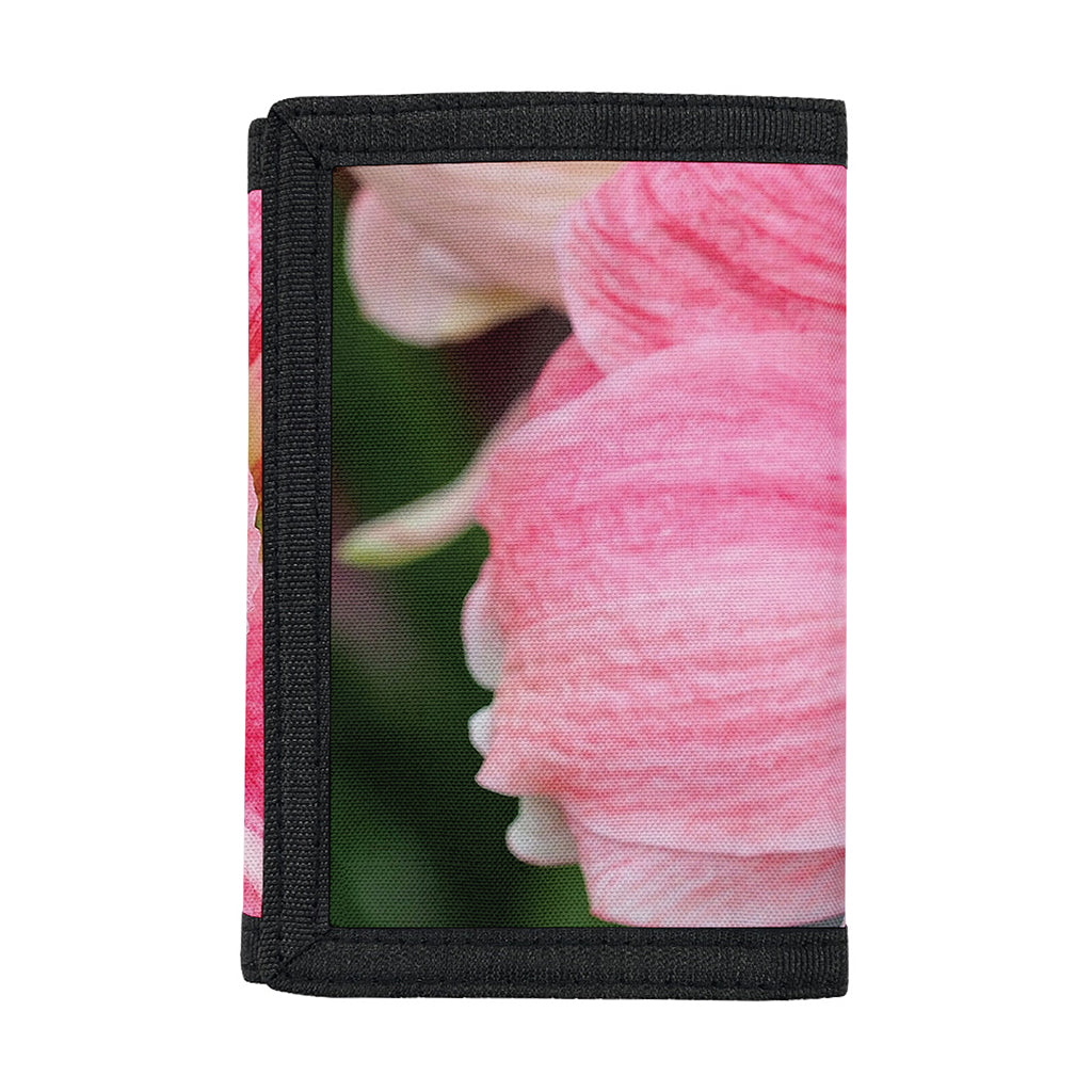 Pink Amaryllis Print Trifold Wallet