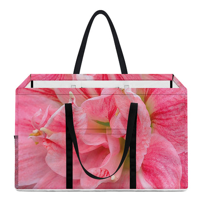 Pink Amaryllis Print Utility Tote Bag