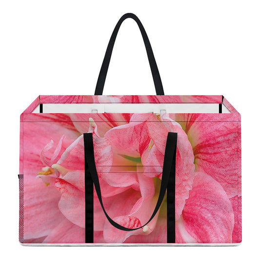 Pink Amaryllis Print Utility Tote Bag