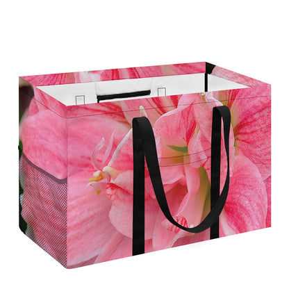 Pink Amaryllis Print Utility Tote Bag