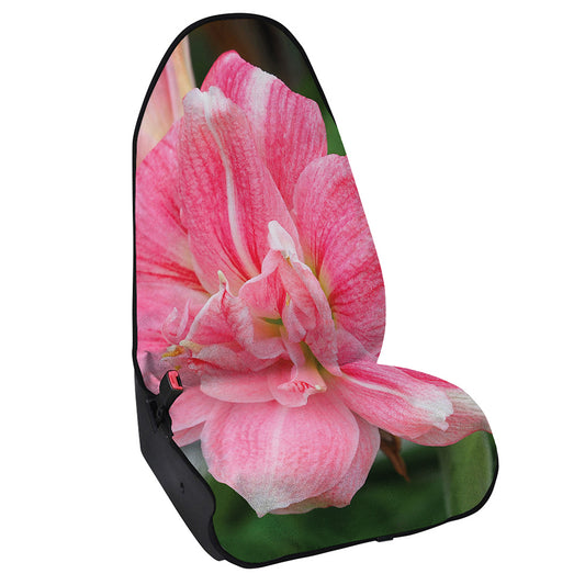 Pink Amaryllis Print Waterproof Car Seat Cover