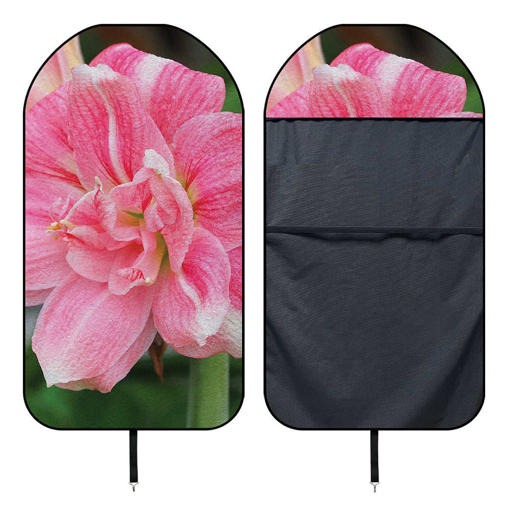 Pink Amaryllis Print Waterproof Car Seat Cover