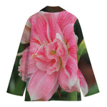 Pink Amaryllis Print Women's Blazer