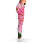 Pink Amaryllis Print Women's Leggings